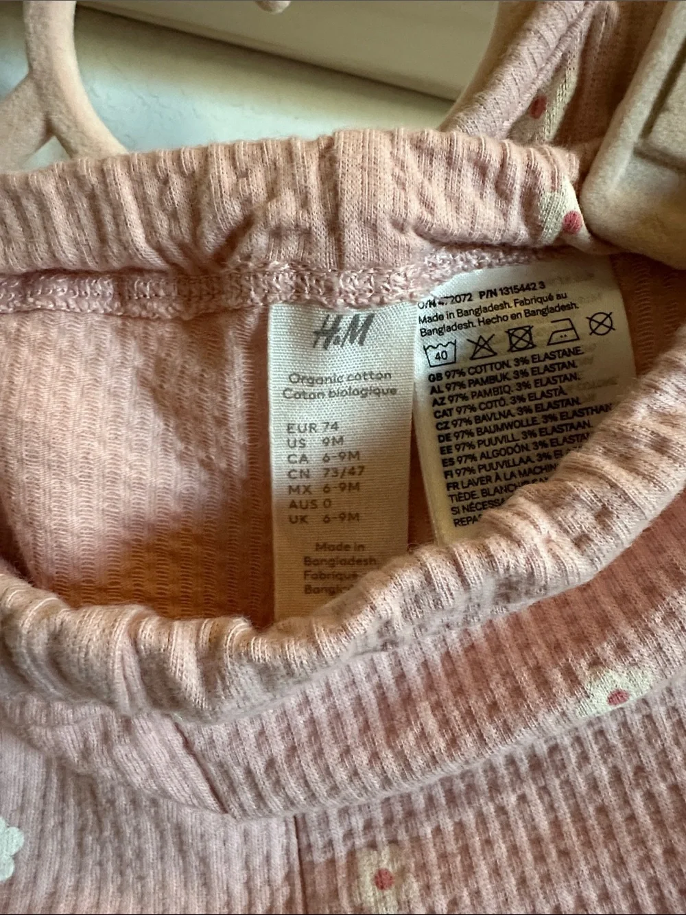 H&M Pink Floral Baby Matching Set